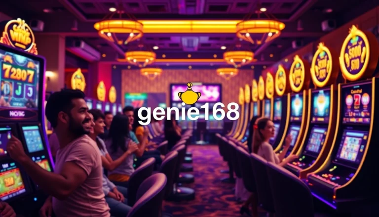 Enjoy playing diverse slot machines at genie168's luxurious online casino.