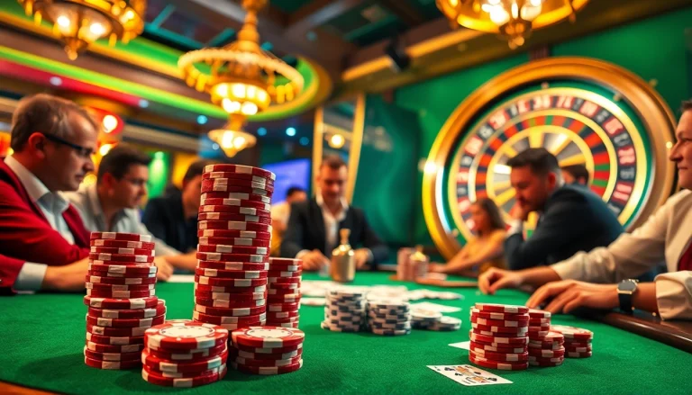 Experience the thrill of casino utan licens as players strategize around the poker table.