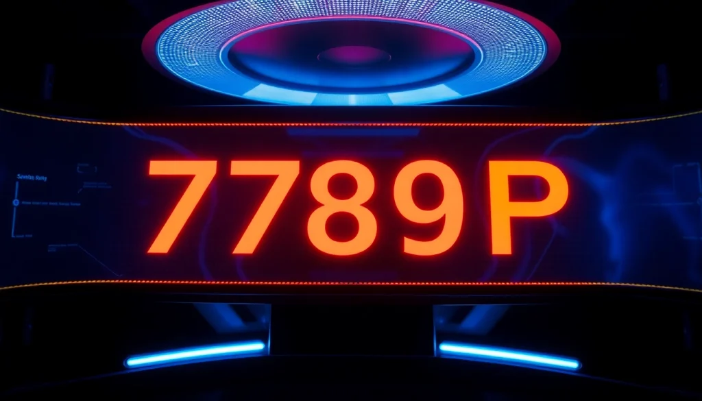 Engage with the 789P platform showcasing an innovative digital interface and dynamic visuals.