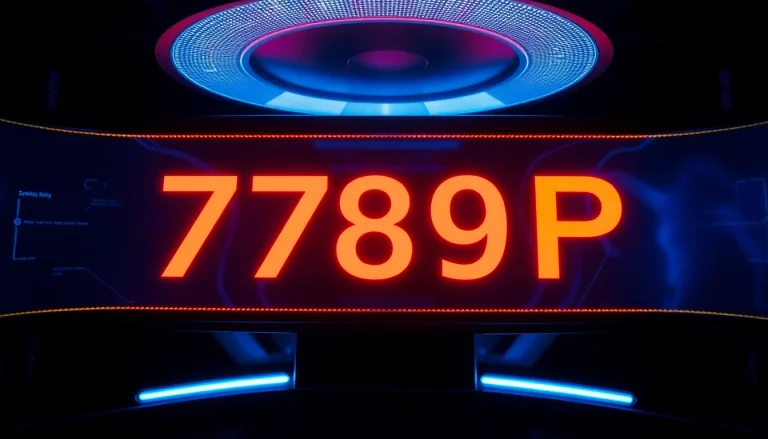 Engage with the 789P platform showcasing an innovative digital interface and dynamic visuals.