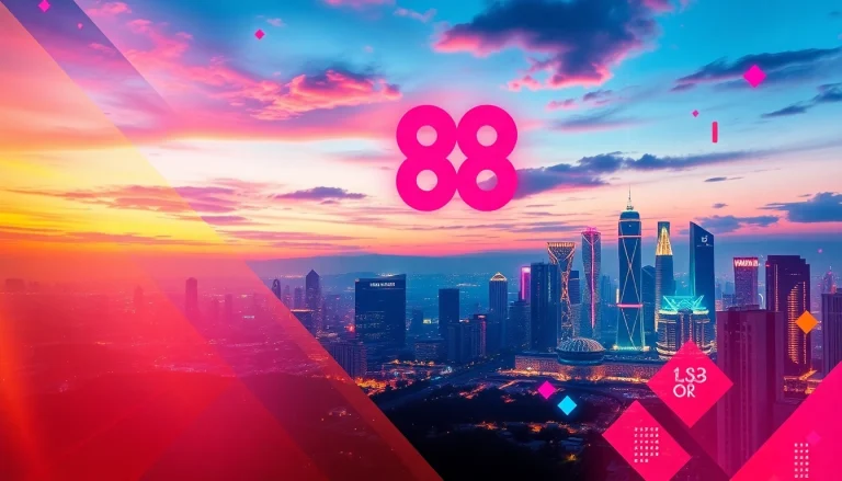 Experience the thrill of QQ 88 with an engaging digital backdrop featuring energetic colors and futuristic shapes.